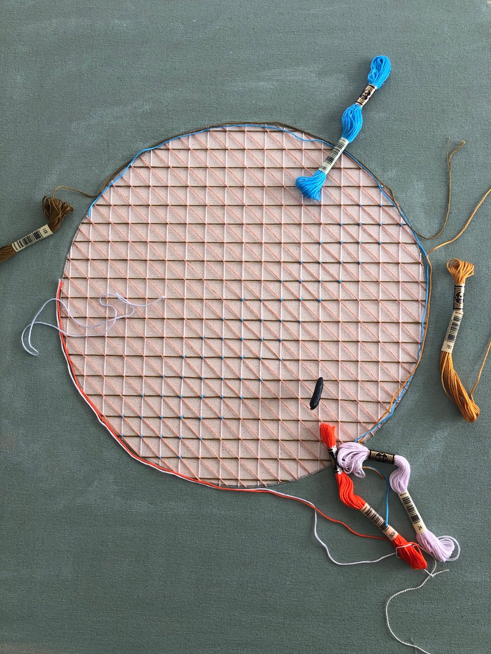 Emily Keating Snyder process embroidery