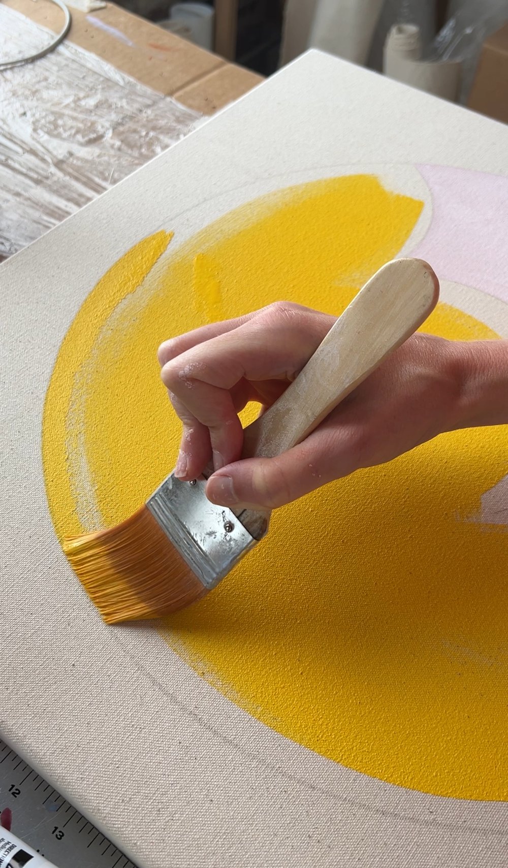 Emily Keating Snyder studio painting